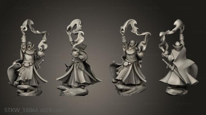 Military figurines (MAGE COSMOLOGY, STKW_18866) 3D models for cnc
