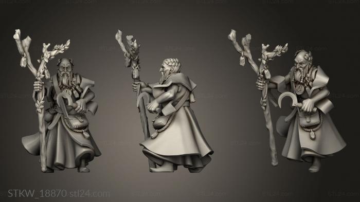 Military figurines (MAGE NATURE, STKW_18870) 3D models for cnc