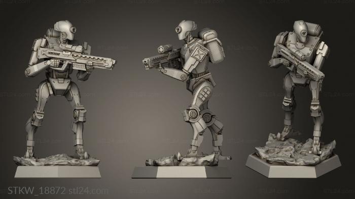Military figurines (Infantrobot, STKW_18872) 3D models for cnc