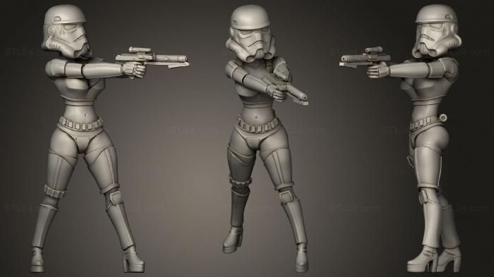 Military figurines (Stormtrooper Empire Figures, STKW_1888) 3D models for cnc