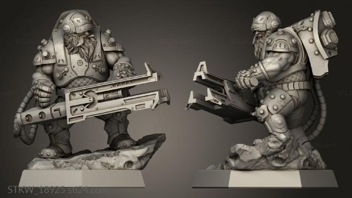 Military figurines (Flint Tungsten Zooka, STKW_18925) 3D models for cnc