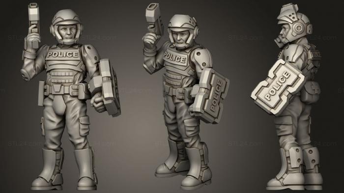 Military figurines (street Cop05, STKW_1894) 3D models for cnc