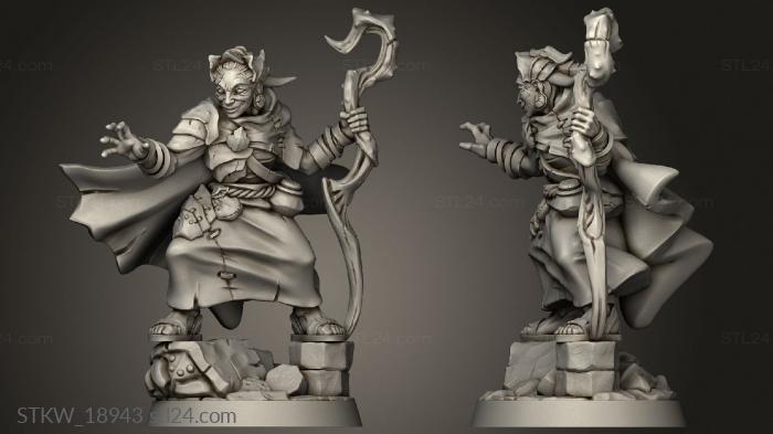 Military figurines (Nanaari the Wise woman, STKW_18943) 3D models for cnc