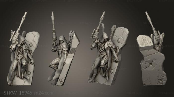 Military figurines (scout, STKW_18945) 3D models for cnc