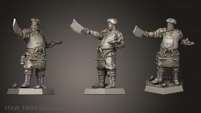 Military figurines (Scraps Cook, STKW_18949) 3D models for cnc