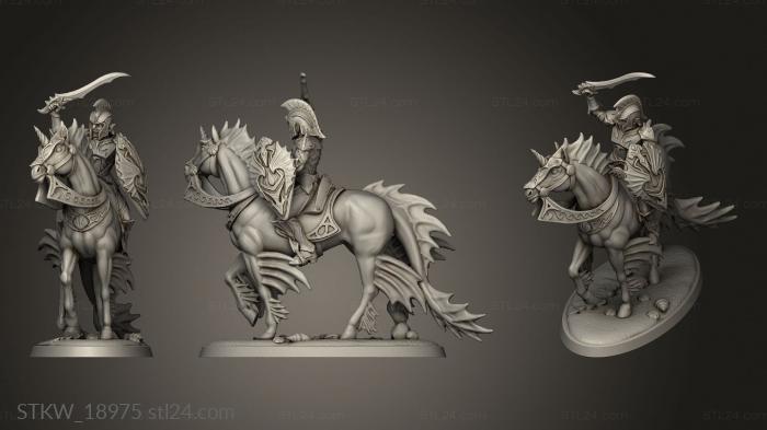 Military figurines (Corsair Cavalry, STKW_18975) 3D models for cnc