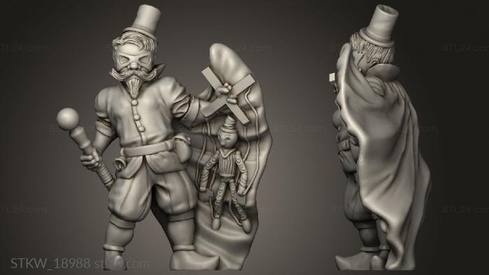 Military figurines (Puppeteer, STKW_18988) 3D models for cnc