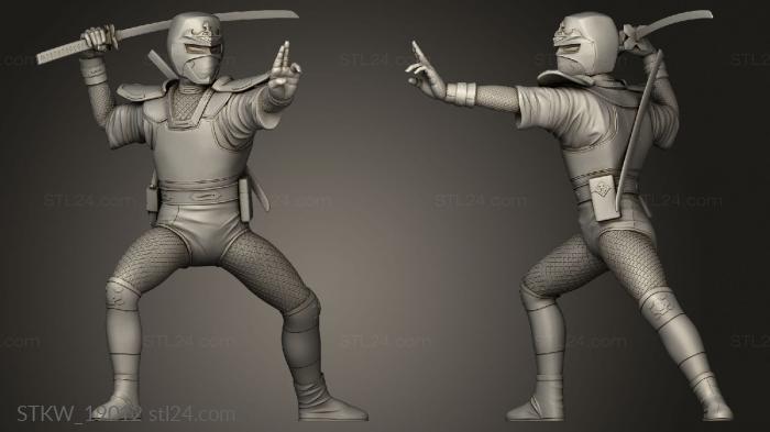 Military figurines (Ninja Sen Jiraiya, STKW_19012) 3D models for cnc