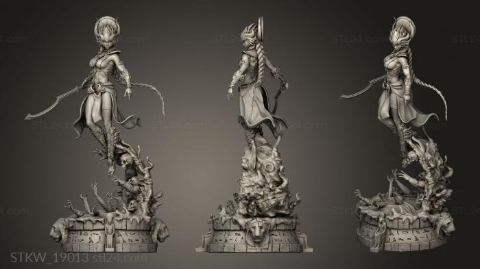Military figurines (sekhmet Baleares, STKW_19013) 3D models for cnc