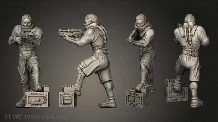Military figurines (Sahale, STKW_19059) 3D models for cnc