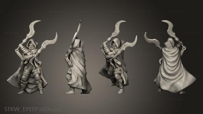 Military figurines (shade stalker, STKW_19119) 3D models for cnc