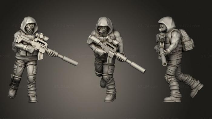 Military figurines (Survivor 01, STKW_1912) 3D models for cnc