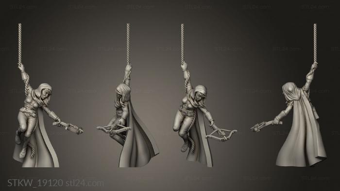 Military figurines (shadow dancers, STKW_19120) 3D models for cnc