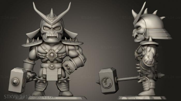 Military figurines (Shao Kahn Chibi, STKW_19136) 3D models for cnc