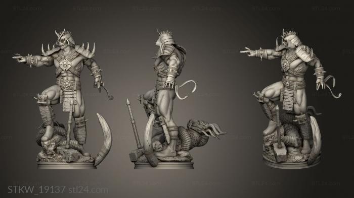 Military figurines (Shao Kahn from Mortal Kombat, STKW_19137) 3D models for cnc