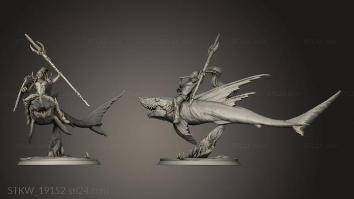 Military figurines (Sharks ARQUIVOS Ferian, STKW_19152) 3D models for cnc