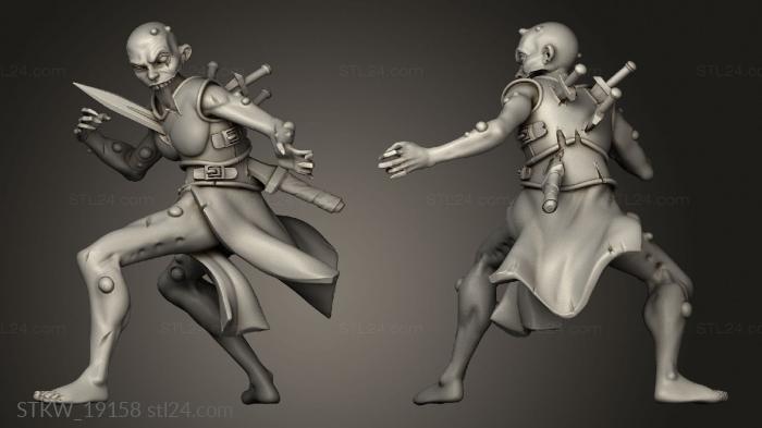Military figurines (She Ghoul, STKW_19158) 3D models for cnc