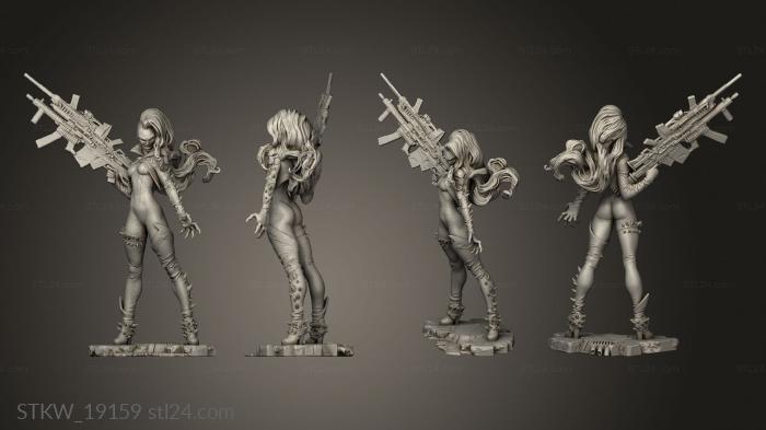 Military figurines (SHE SPAWN, STKW_19159) 3D models for cnc