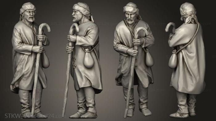 Military figurines (Shepherds and Shearers, STKW_19166) 3D models for cnc