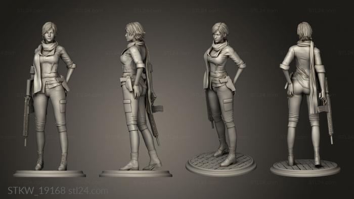 Military figurines (Sherry Birkin Resident evil, STKW_19168) 3D models for cnc