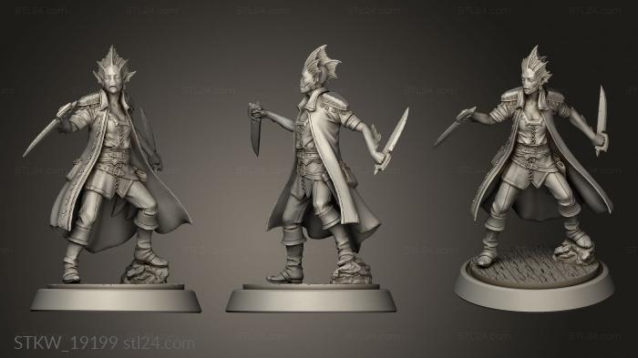 Military figurines (Half Sahuagin Pirate, STKW_19199) 3D models for cnc
