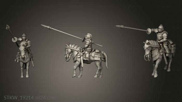 Military figurines (Shock Cavalry, STKW_19214) 3D models for cnc