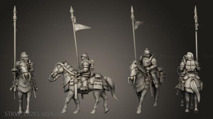 Military figurines (Shock Cavalry, STKW_19215) 3D models for cnc