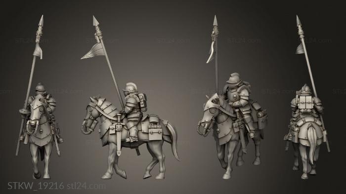 Military figurines (Shock Cavalry, STKW_19216) 3D models for cnc