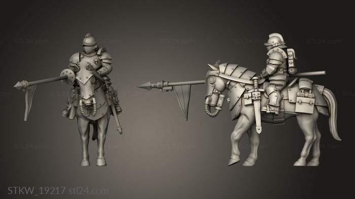Military figurines (Shock Cavalry, STKW_19217) 3D models for cnc