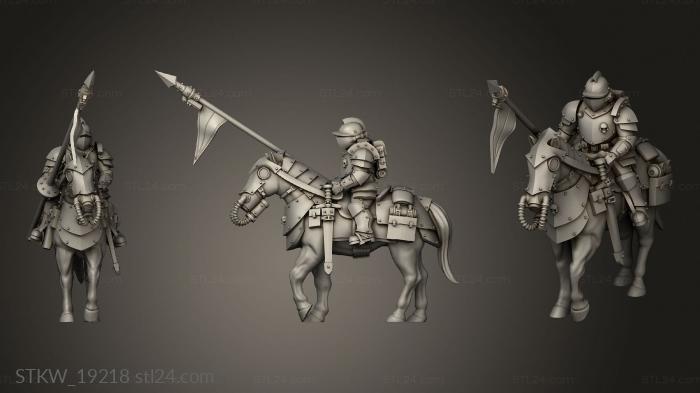 Military figurines (Shock Cavalry, STKW_19218) 3D models for cnc