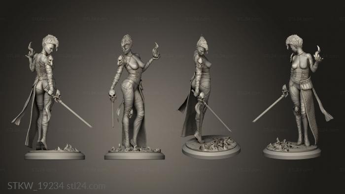 Military figurines (Sheyka Statue, STKW_19234) 3D models for cnc