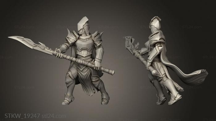Military figurines (Paladin Wings Helm, STKW_19247) 3D models for cnc