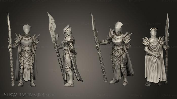 Military figurines (Paladin Wings Helm, STKW_19249) 3D models for cnc