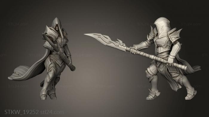 Military figurines (Paladin Wings Hood, STKW_19252) 3D models for cnc