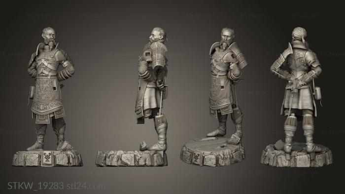 Military figurines (Sindri God War bag, STKW_19283) 3D models for cnc