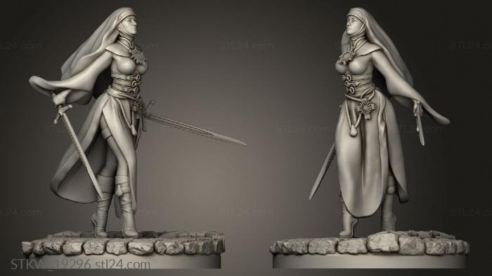 Military figurines (sister corazon abeita, STKW_19296) 3D models for cnc