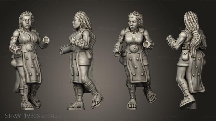 Military figurines (Sisters Vice, STKW_19303) 3D models for cnc