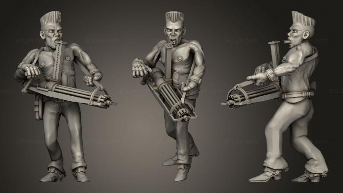 Military figurines (The Gunner, STKW_1959) 3D models for cnc