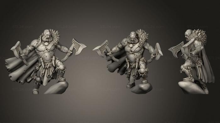 Military figurines (Titan Forge Barbarian, STKW_1978) 3D models for cnc