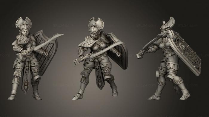 Military figurines (Tomb Guard 3, STKW_1989) 3D models for cnc