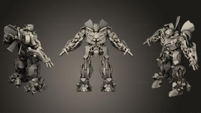 Military figurines (Transformers Bumblebee Solid, STKW_1992) 3D models for cnc