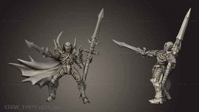 Military figurines (Vampires Drakenmir on Blood Hunter Sword Spear, STKW_19979) 3D models for cnc