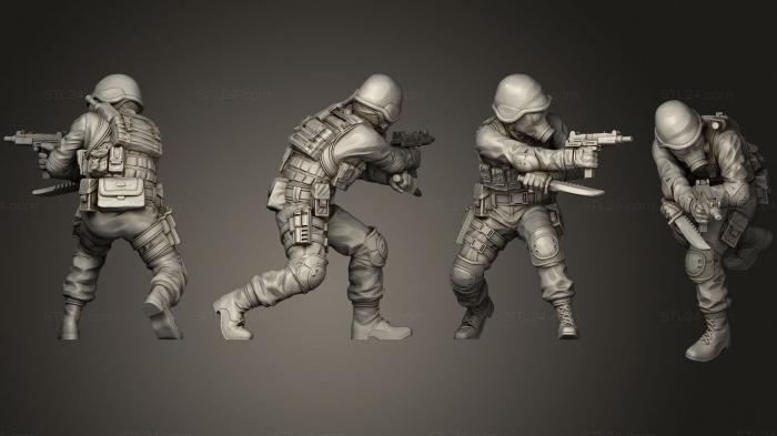 Military figurines (Vaultz Miniatures Apocalypse, STKW_2024) 3D models for cnc
