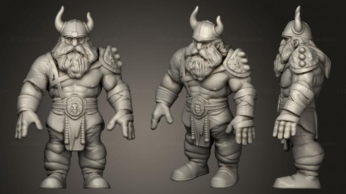 Military figurines (Viking Warrior 23, STKW_2030) 3D models for cnc