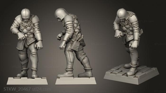 Military figurines (Sunland CROSSBOWMAN BASE, STKW_20467) 3D models for cnc