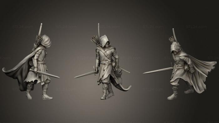 Military figurines (Watcher Sword B, STKW_2079) 3D models for cnc
