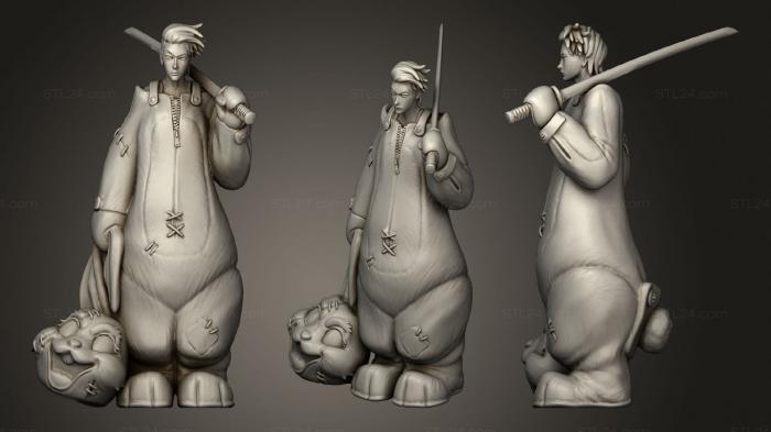 Military figurines (White Wherewolf Tavern Goblins, STKW_2081) 3D models for cnc