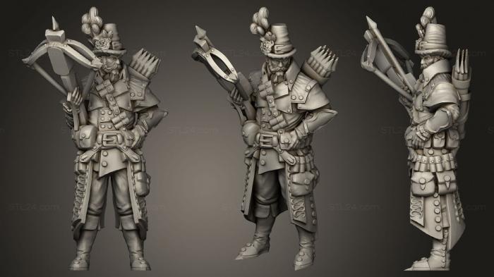Military figurines (Witch Hunter Hansel, STKW_2088) 3D models for cnc