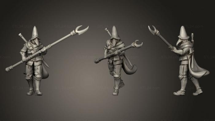 Military figurines (Witch Hunter03, STKW_2090) 3D models for cnc