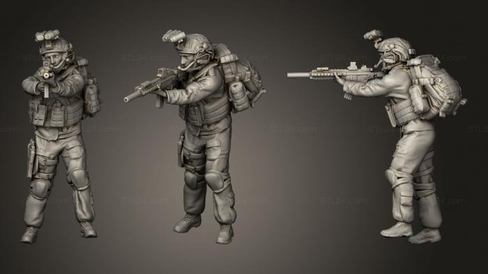 Статуэтки военные (Солдат 2, STKW_2105) 3D модель для ЧПУ станка